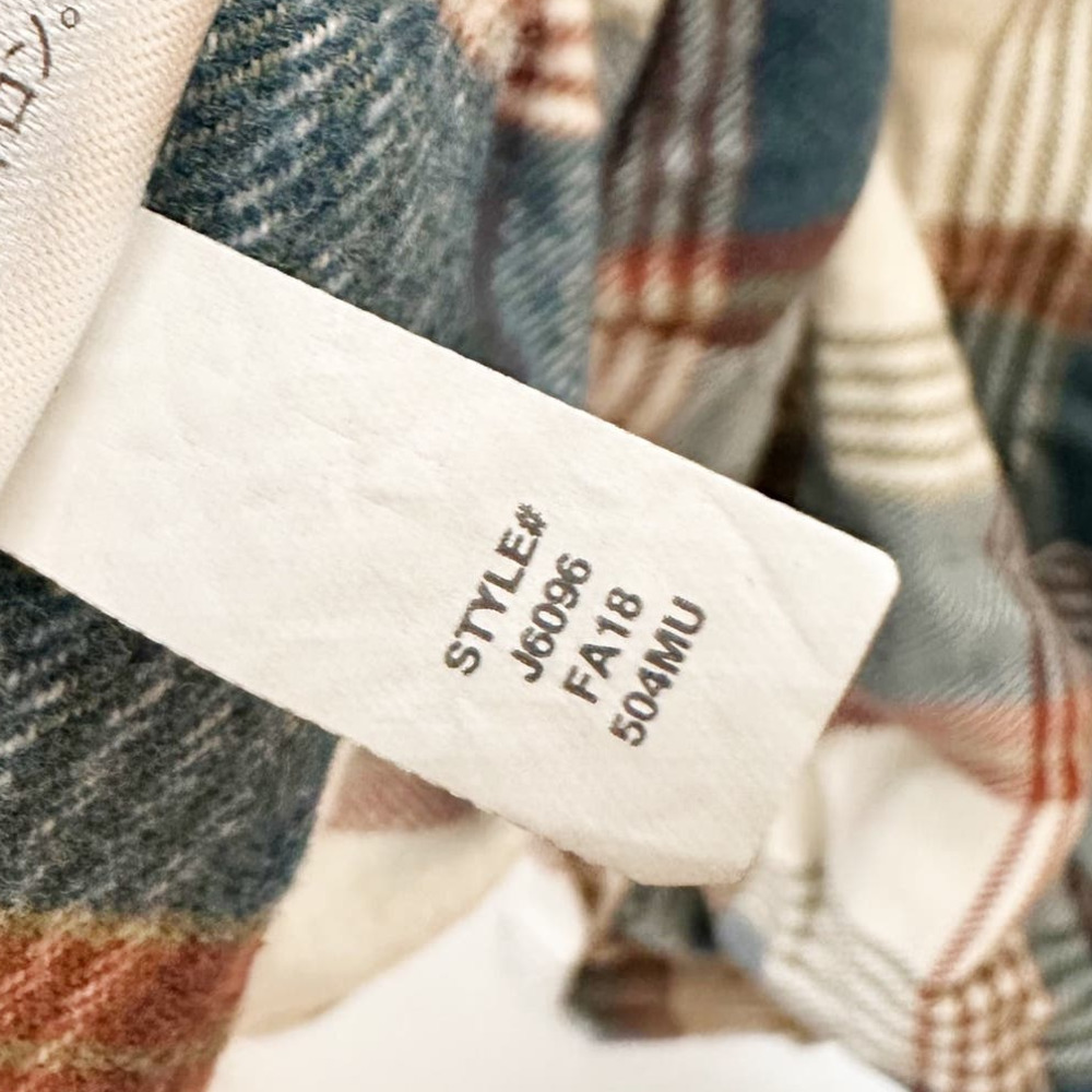 J. Crew Men's Wallace & Barnes Midweight Flannel Shirt Size M J6096 - Picture 4 of 5